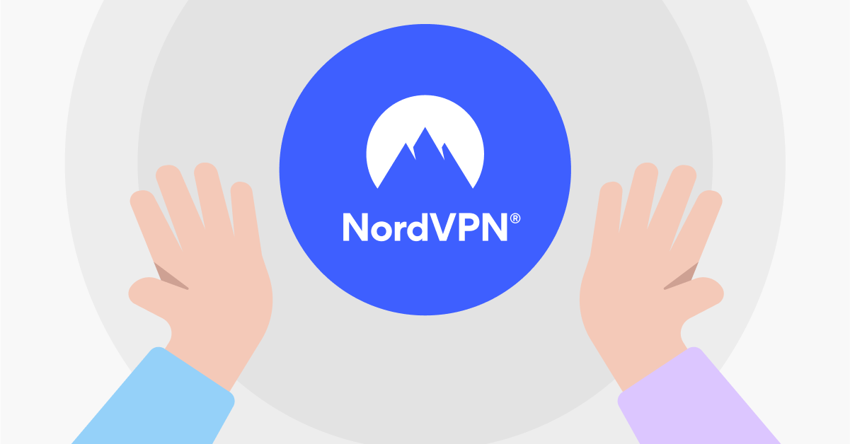 NordVPN logo with tagline - Top VPN service for 2024.”