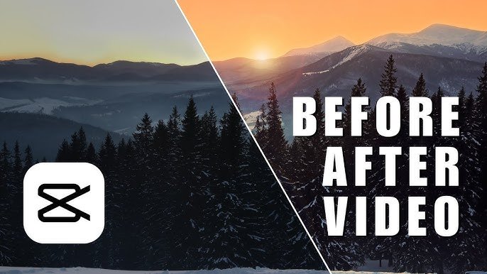 Before and after comparison of a video edited using CapCut, demonstrating its powerful editing capabilities.